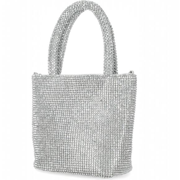 Jessica McClintock Crystal Embellished Chase Top Handle Mini Tote Bag - Picture 4 of 4
